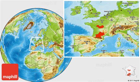 Pyrenees Mountains Location On World Map | Time Zones Map