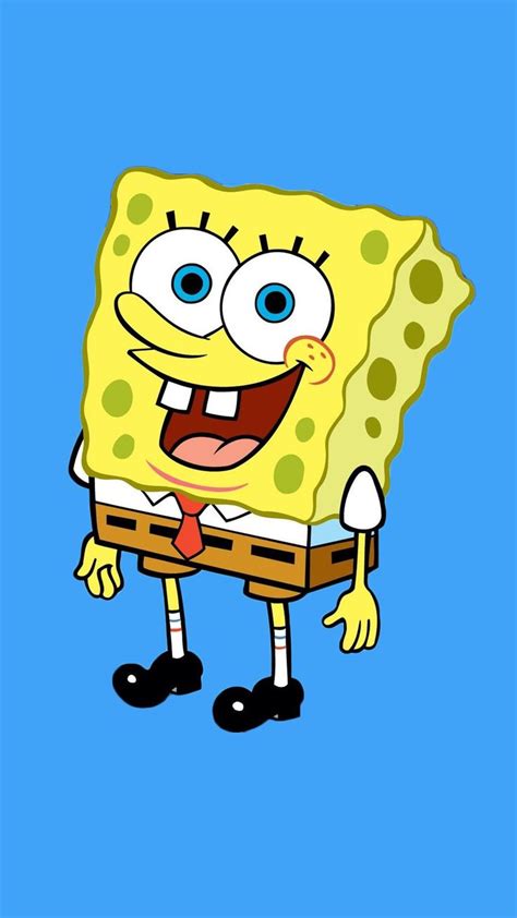 an animated spongebob character with big blue eyes and yellow hair ...