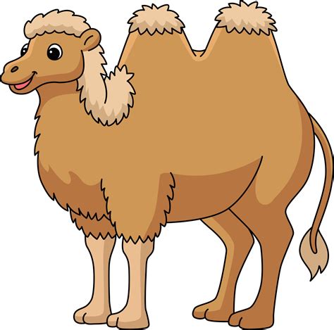 Bactrian Camel Animal Cartoon Colored Clipart 16920927 Vector Art at Vecteezy