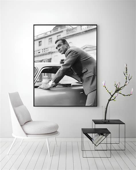 Sean Connery James Bond Poster, 007 James Bond, Black and White, Sean ...