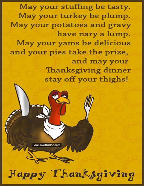 Funny Happy Thanksgiving Poem Pictures, Photos, and Images for Facebook, Tumblr, Pinterest, and ...