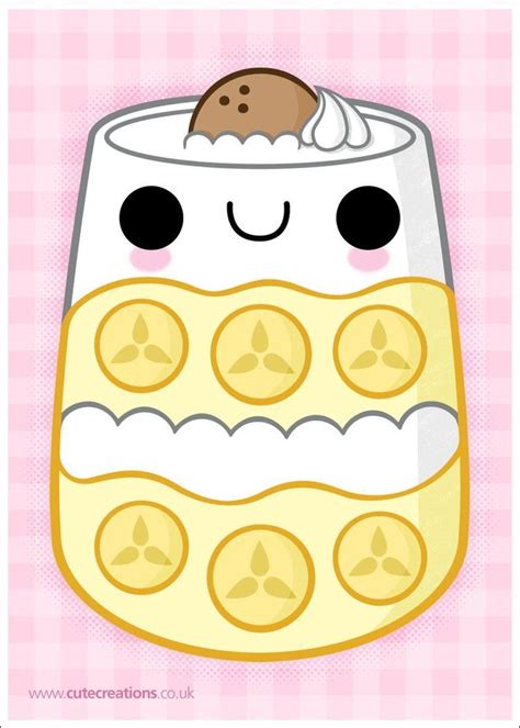 Banana Pudding by Cute-Creations | Kawaii doodles, Cute kawaii drawings ...