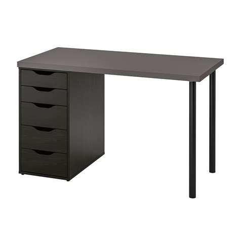 LAGKAPTEN / ALEX Desk - dark gray/black - IKEA