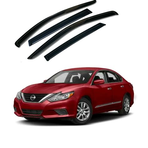 Black Window Visors Sun Vent Rain Guards Deflectors for Nissan 2013-2018 Altima - Walmart.com