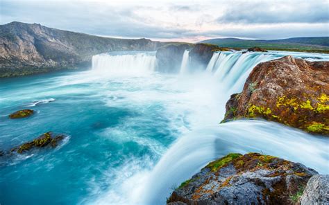 The Goðafoss (iceland Waterfall Of The Gods Or Waterfall Of The Year ...