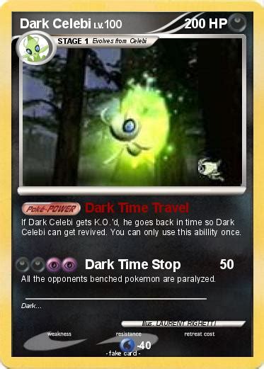 Pokémon Dark Celebi 17 17 - Dark Time Travel - My Pokemon Card