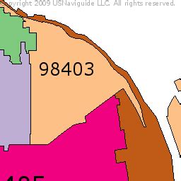 Tacoma Zip Code Map – Map Of California Coast Cities