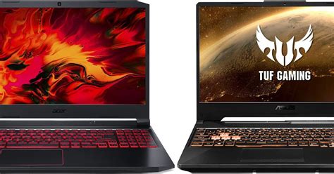 Comparativa portátiles 15,6" equilibrados de 800 euros: Acer Nitro 5 AN515-44-R7LD vs Asus TUF ...