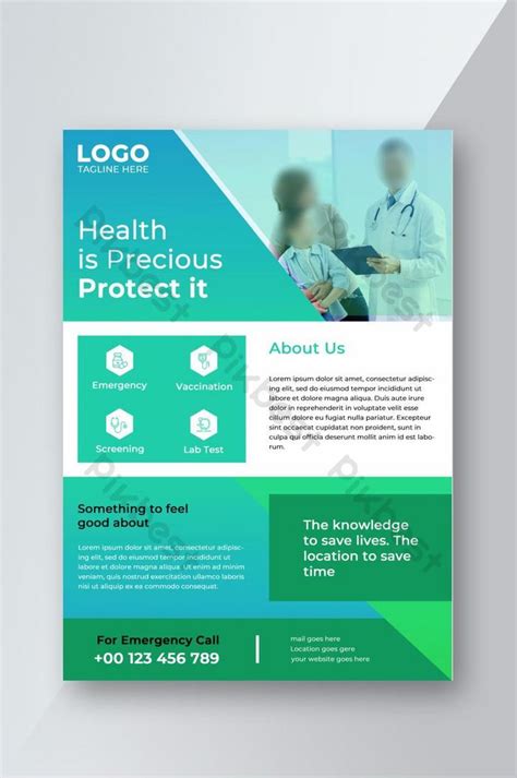 a4 medical flyer psd template | PSD Free Download - Pikbest