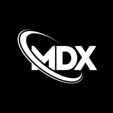 logotipo mdx. letra mdx. diseño del logotipo de la letra mdx. Logotipo ...