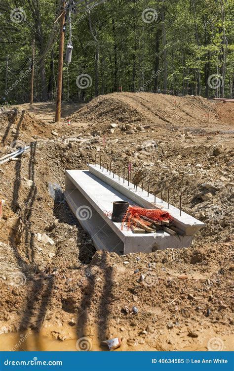 Storm Water Drain Installation Stock Image - Image of object, sewer ...