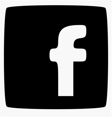 Facebook - Black And White Fb Png Logos, Transparent Png , Transparent ...