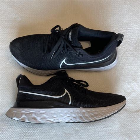 Black Nike Reacts Infinity Flyknit - women’s size 9... - Depop