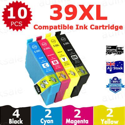 10x Compatible Ink Cartridge 39XL 39 For Epson Expression XP4105 XP-4105 XP-2105 | eBay