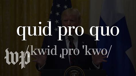 Quid pro quo, explained - YouTube