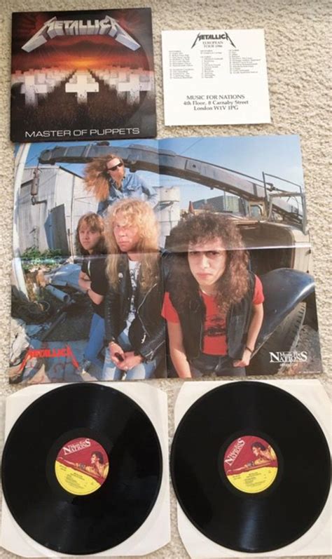 Metallica "Master of Puppets" double vinyl lp 1987 Music For Nations UK ...