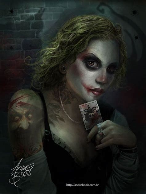 Joker Girl by ~andrebdois | Superhero artwork, Joker and harley, Joker