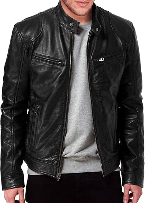 Buy Leather Jackets For Men - Leather Motorcycle Jacket Men -leather ...