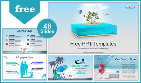 Travel and Vacation PowerPoint Templates for Free