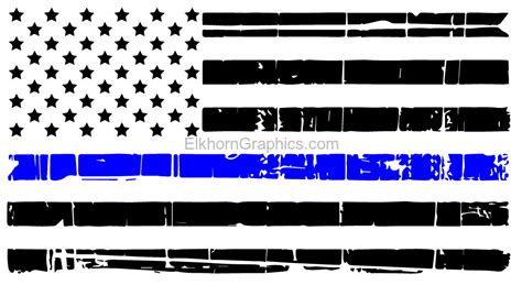 Support Law Enforcement Flag Sticker - Law Enforement Stickers ...