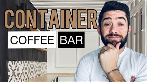 Stunning MINI Shipping Container Coffee Bar - YouTube