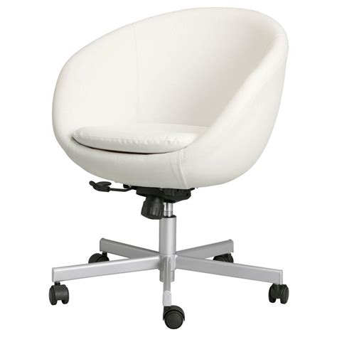 White Desk Chair With Wheels (With images) | White desk chair ikea, Ikea desk chair, White desk ...