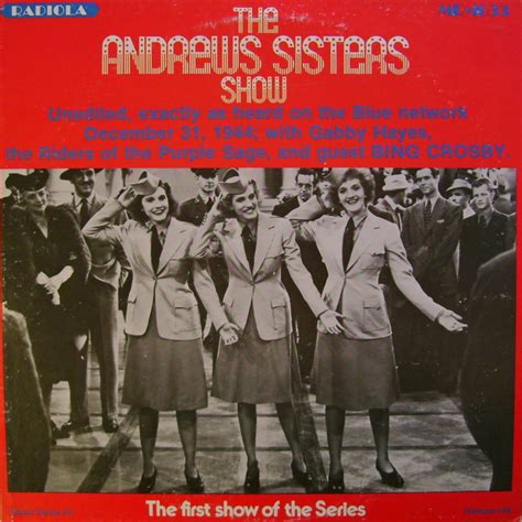 THE ANDREWS SISTERS The Andrews Sisters Show reviews