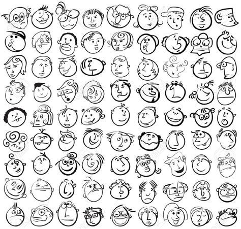 drawing funny faces - Google Search | Drawing cartoon faces, Doodle ...