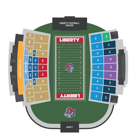 Liberty Football Stadium Seating Chart