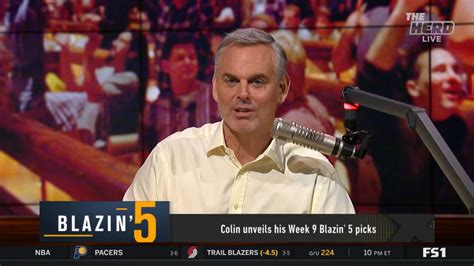 Blazing 5: Colin Cowherd Week 9 NFL Picks 2021 On Fox Sports