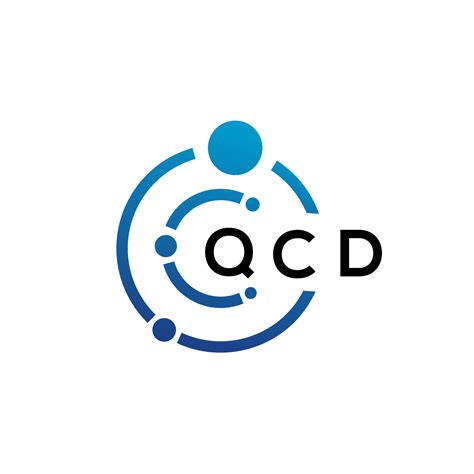 QCD letter technology logo design on white background. QCD creative ...