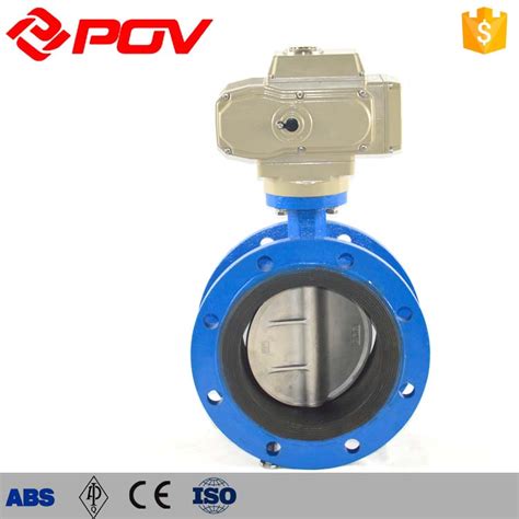 Flange motorized butterfly valve-POV VALVE CHINA MANUFACTURER