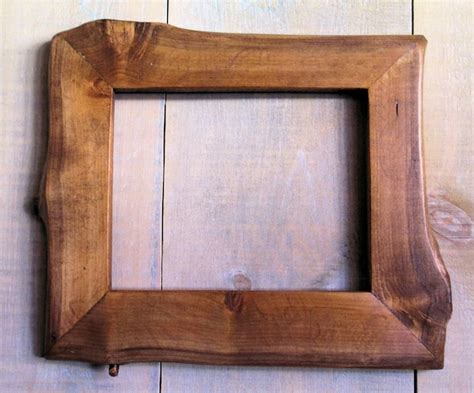 Handmade Rustic Wood Frame 7 1/2 x 9 3/4 Golden Oak