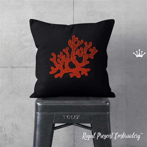 Corals Machine embroidery design - 7 sizes | Royal Present Embroidery