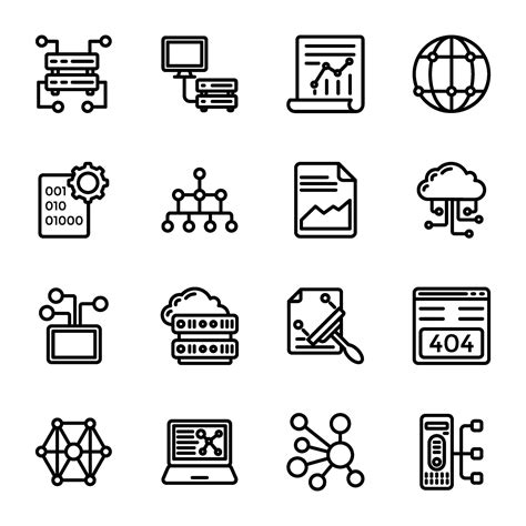 Data Management Flat Icons Collection 26970367 Vector Art at Vecteezy