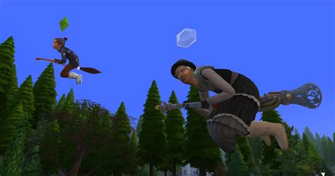 Fly On A Broomstick (For Adults And Kids) | Sims 4 Social Interactions Mods | Enhance ...