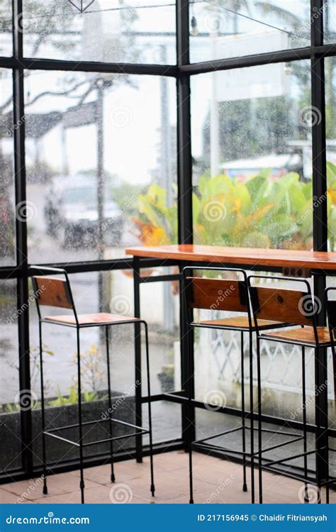 Minimalist cafe design stock image. Image of design - 217156945