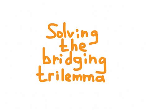 Solving the bridging trilemma. Hello everyone! My name is Tom! | by ...