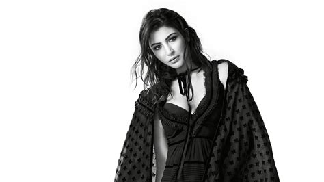 Anushka Sharma Monochrome For Vogue, Full HD Wallpaper