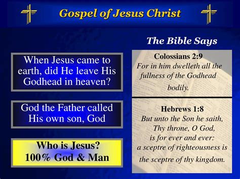 PPT - The Gospel of Jesus Christ PowerPoint Presentation, free download ...