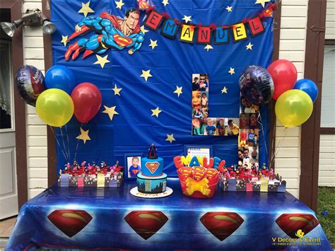 Themed Birthday Superman : V Decors and Events: 9488085050 : Themed ...