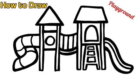 How To Draw A Playground Easy