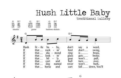 Hush Little Baby (Lullaby) (arr. M. Ryan Taylor) Sheet Music | Traditional | Lead Sheet / Fake Book