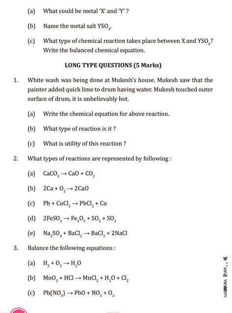 Science Project Chemical Reactions