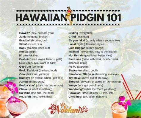 List Of Hawaiian Words And Meanings