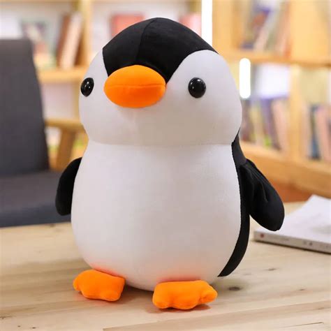 25/35/45 cm Soft Penguin Plush Toy Stuffed Animal Cotton Filled Penguin Educational Appease Toys ...