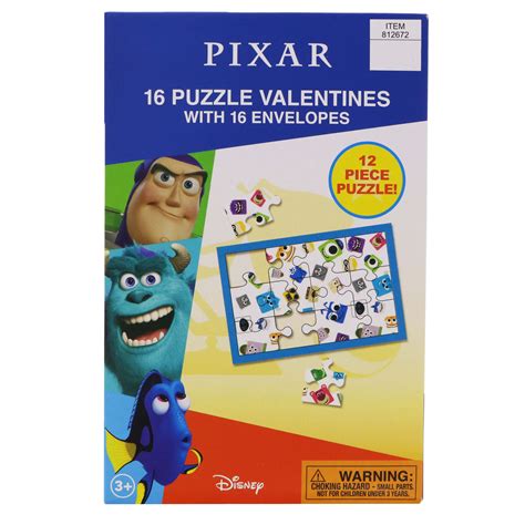 Paper Magic Group Disney Pixar Valentine Puzzle Exchange Cards - Shop ...