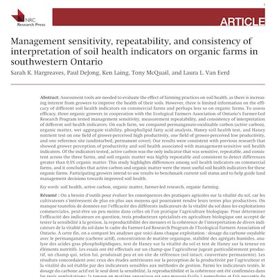 Farmer-researchers publish findings on soil health indicators - EFAO