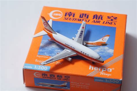 HERPA Southwest Air Lines Boeing 737-200 skala 1:500 15060288813 - Allegro.pl