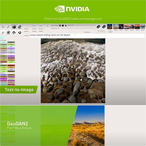 NVIDIA - GauGAN 2 - AI for landscape painting